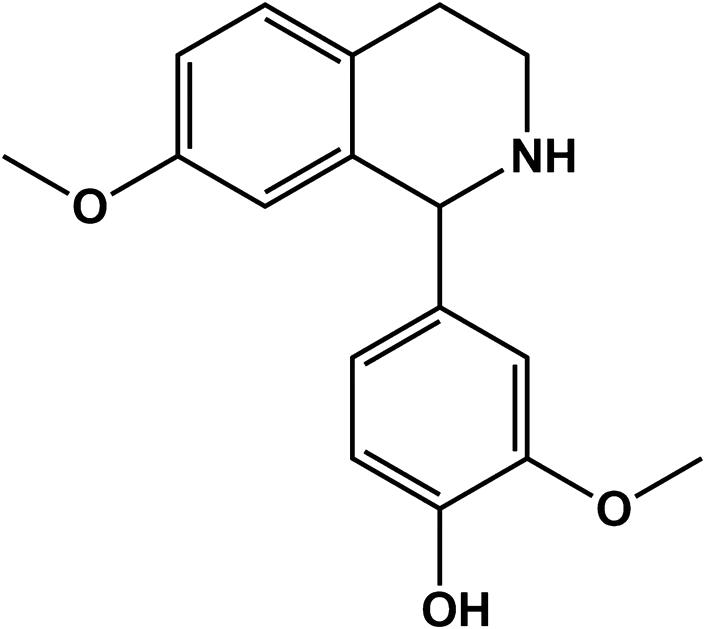 MHTP [2-methoxy-4-(7- methoxy-1,2,3,4-tetrahydroisoquinolin-1-yl) phenol]