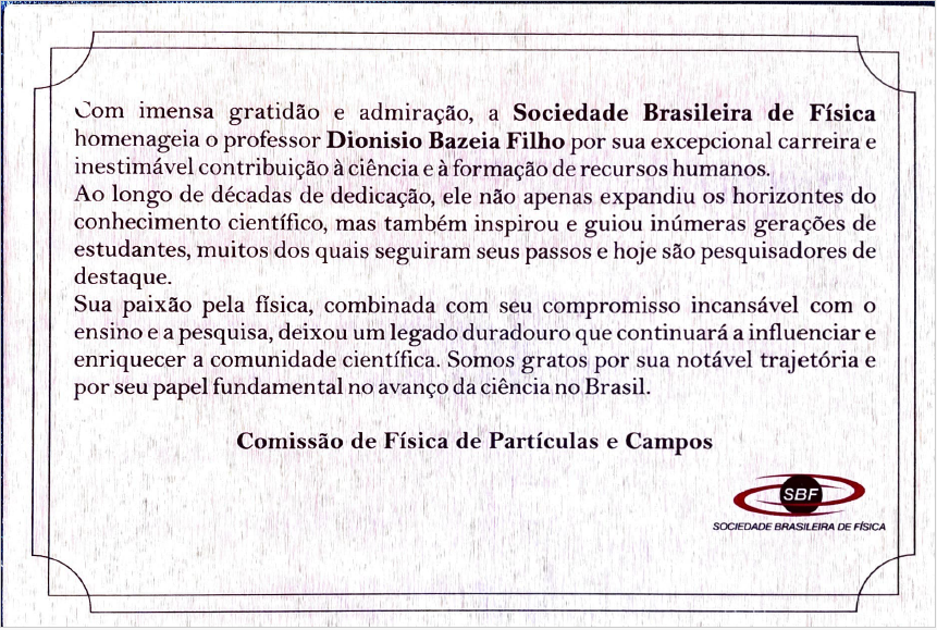 Homenagem - DBazeia